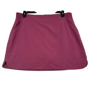 32 Degrees Cool Skort Women's Size XL Rose Pink Pockets Built In Shorts Stretch